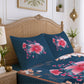 CHHAVI INDIA 210 TC Microfiber Printed King Size Bedsheet With 2 Pillow Covers