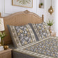 CHHAVI INDIA 210 TC Microfiber Printed King Size Bedsheet With 2 Pillow Covers