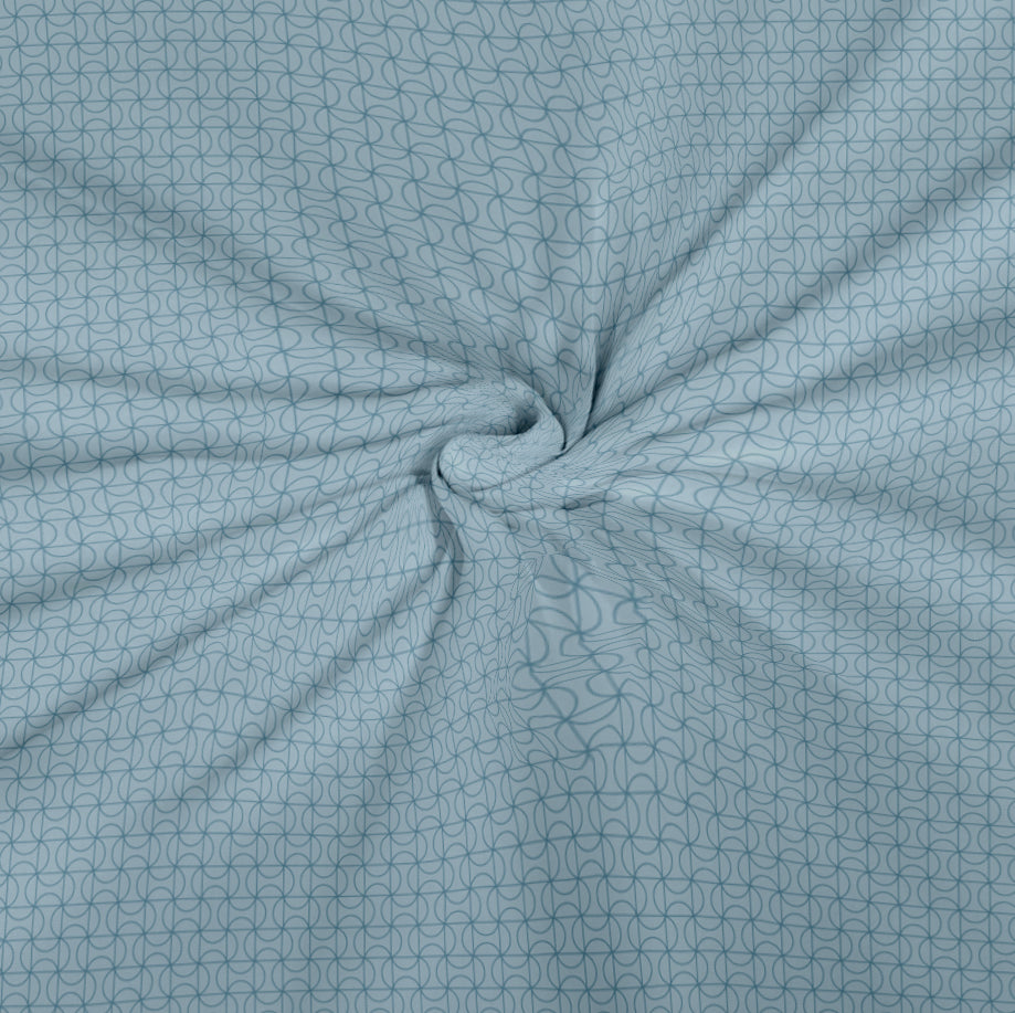 CHHAVI INDIA 210 TC Microfiber Printed Double Bedsheet With Pillow Covers