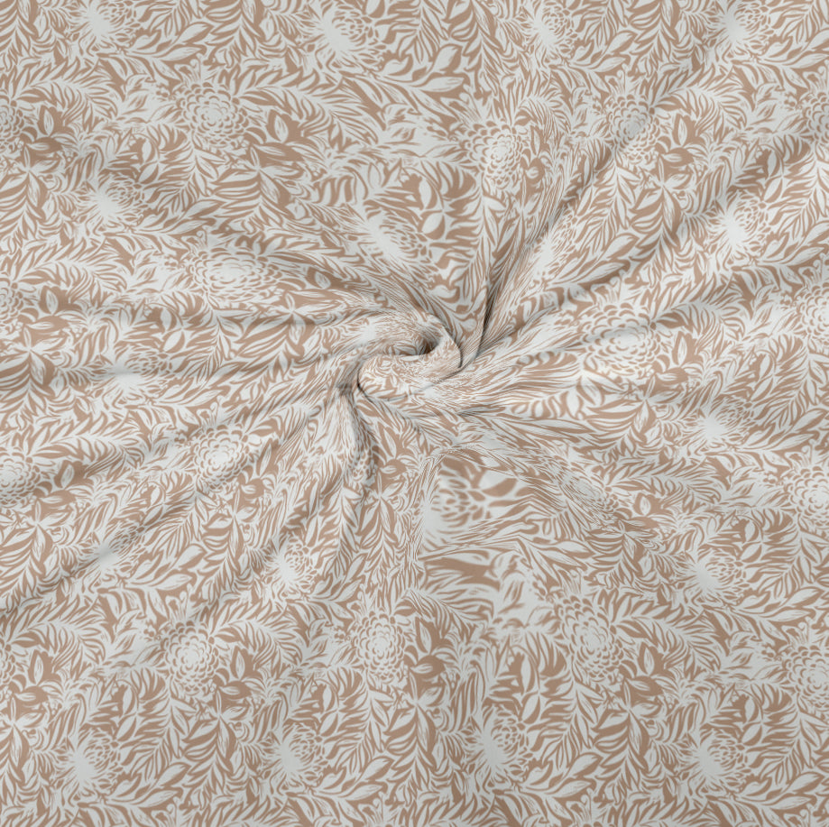 CHHAVI INDIA 210 TC Microfiber Printed Double Bedsheet With Pillow Covers