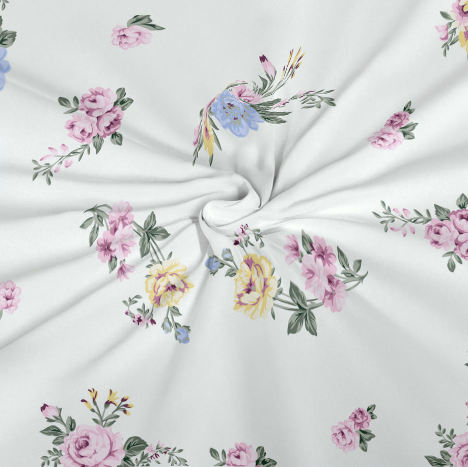 CHHAVI INDIA 210 TC Microfiber Printed King Size Bedsheet With Pillow Covers