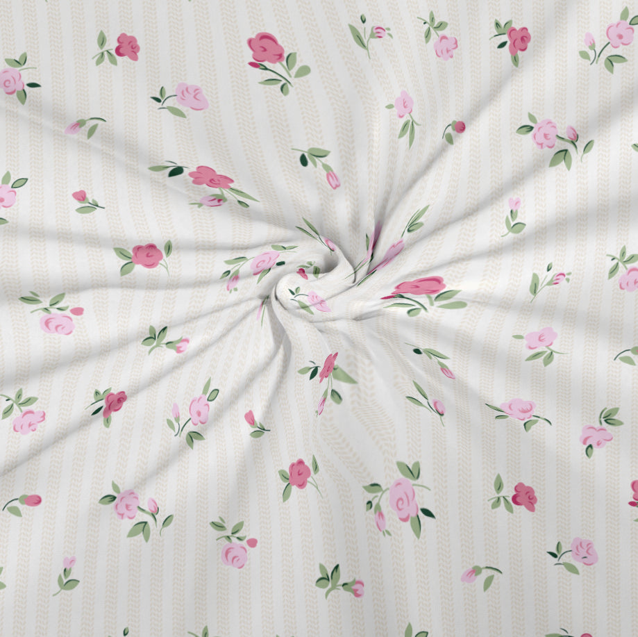CHHAVI INDIA 210 TC Microfiber Printed King Size Bedsheet With Pillow Covers