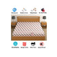 CHHAVI INDIA 210 TC Microfiber Waterproof Printed Fitted (Elastic) Bedsheet