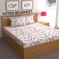 CHHAVI INDIA 210 TC Microfiber Fitted Double Size Printed Bedsheet