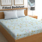 CHHAVI INDIA 210 TC Microfiber Fitted Double Size Printed Bedsheet