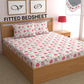 CHHAVI INDIA 210 TC Microfiber Fitted Double Size Printed Bedsheet