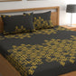 CHHAVI INDIA 210 TC Microfiber Printed Double Bedsheet With Pillow Covers
