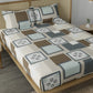 CHHAVI INDIA 210 TC Microfiber Printed Double Bedsheet With Pillow Covers