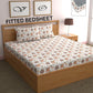 CHHAVI INDIA 210 TC Microfiber Fitted Double Size Printed Bedsheet