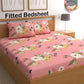 CHHAVI INDIA 210 TC Microfiber Fitted Double Size Printed Bedsheet