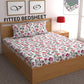 CHHAVI INDIA 210 TC Microfiber Fitted Double Size Printed Bedsheet