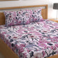 CHHAVI INDIA 210 TC Microfiber Printed Double Bedsheet With Pillow Covers