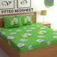 CHHAVI INDIA 210 TC Microfiber Fitted Double Size Printed Bedsheet