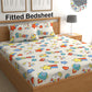 CHHAVI INDIA 210 TC Microfiber Fitted Double Size Printed Bedsheet