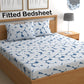 CHHAVI INDIA 210 TC Microfiber Fitted Double Size Printed Bedsheet