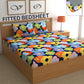 CHHAVI INDIA 210 TC Microfiber Fitted Double Size Printed Bedsheet