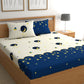 CHHAVI INDIA 210 TC Microfiber Printed Double Bedsheet With Pillow Covers